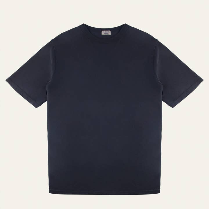 M555: T-shirt med afslappet pasform og overlappende krave for engroshandel hos MIDAundici