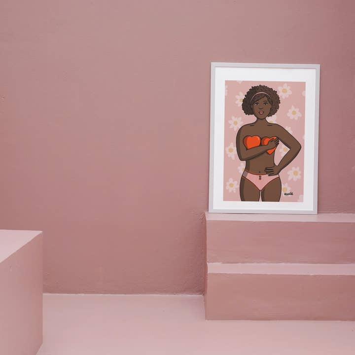 Póster _ Octubre rosa _ Mujer 2 para venta al por mayor de Les crayons de Valentine