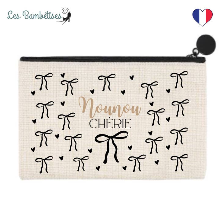 Nounou-Tasche Schwarze Schleife für den Großhandel von les bambetises