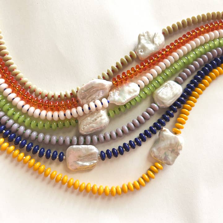 Collana di Perle con Grandi Perline per la vendita all'ingrosso da parte di Bellow and Brass