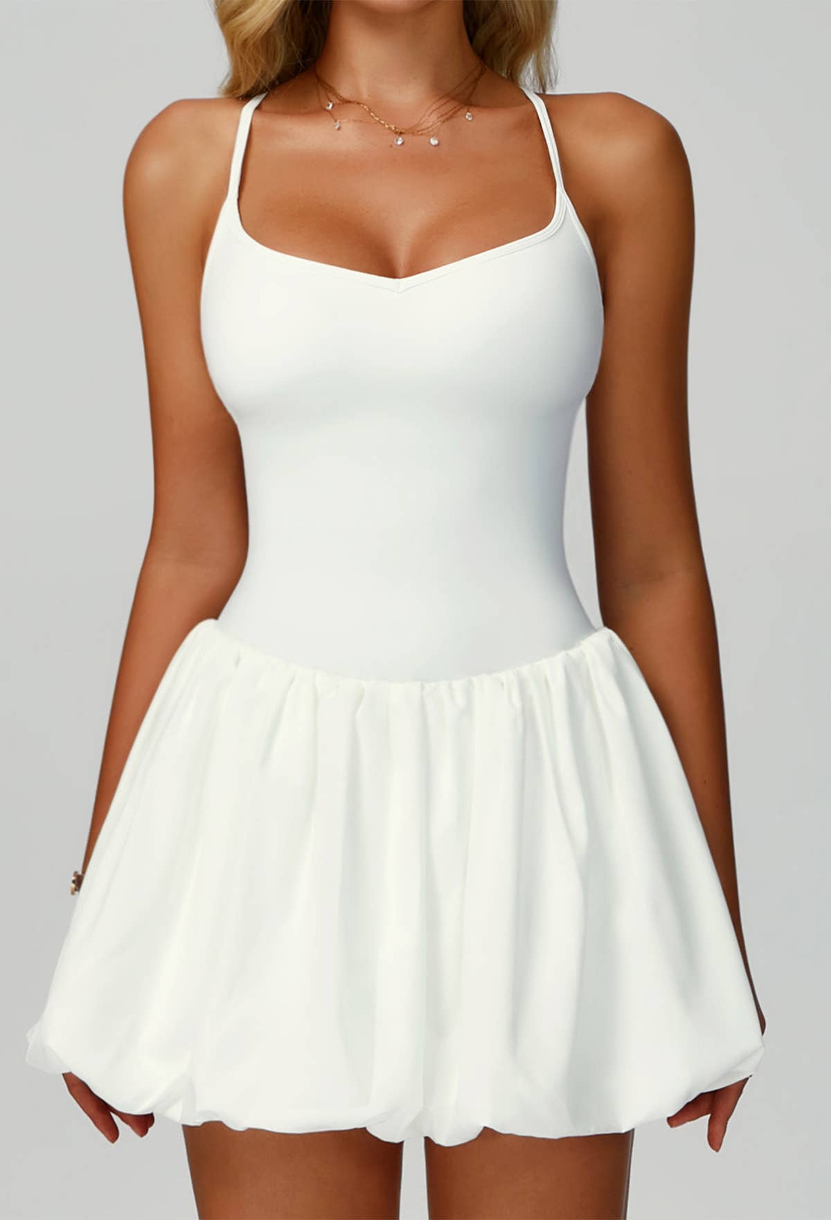 Crave by FW – wholesale Athletic dress – Women′s – Cross Back Tennis Dresses with Short and Pocket15