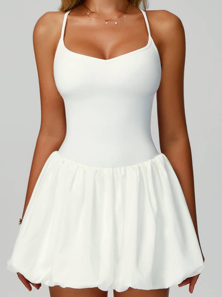 Crave by FW – wholesale Athletic dress – Women′s – Cross Back Tennis Dresses with Short and Pocket15