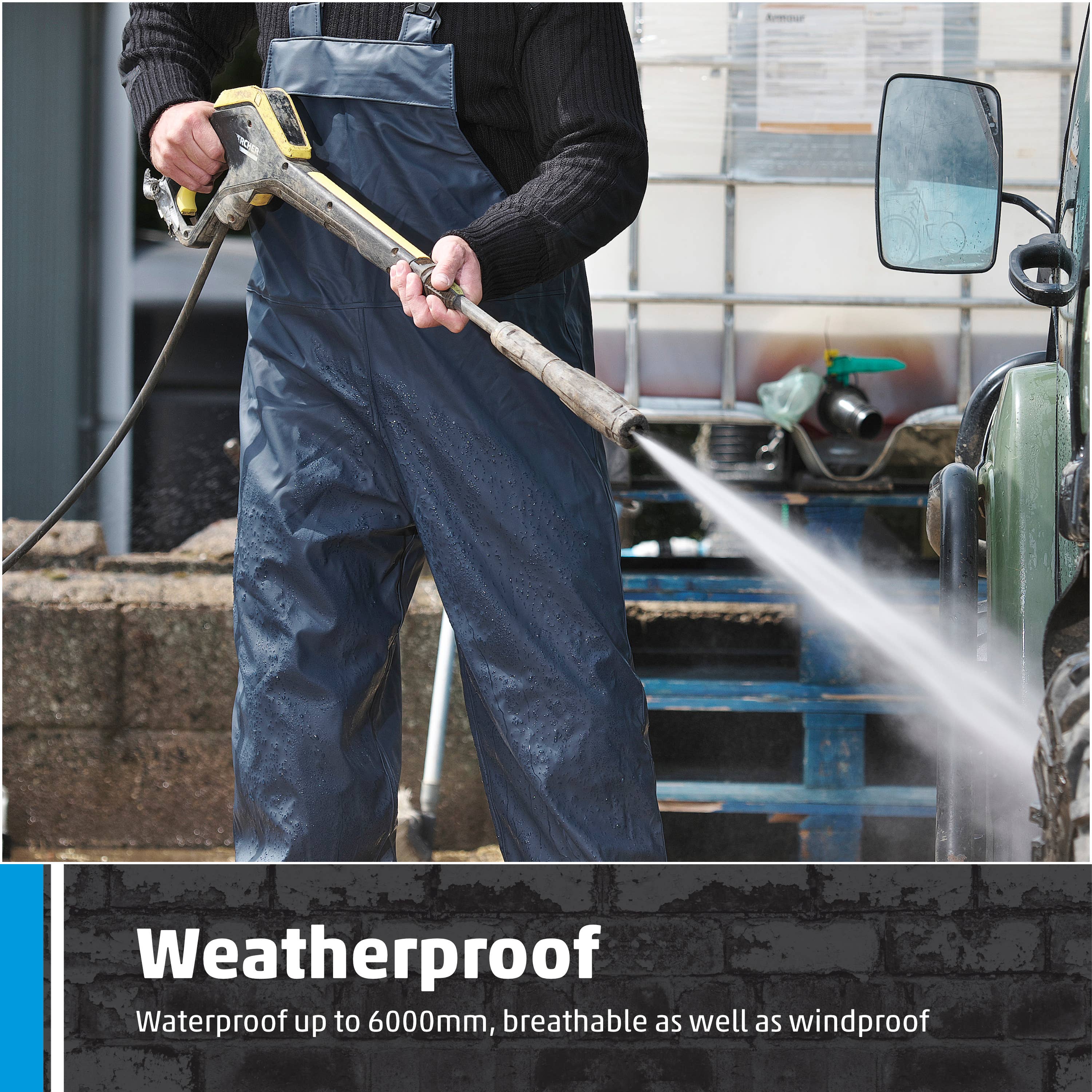 TuffStuff Workwear – wholesale Overalls – Women's – Fort Airflex Bib 'N' Brace, Waterproof Work Overalls5