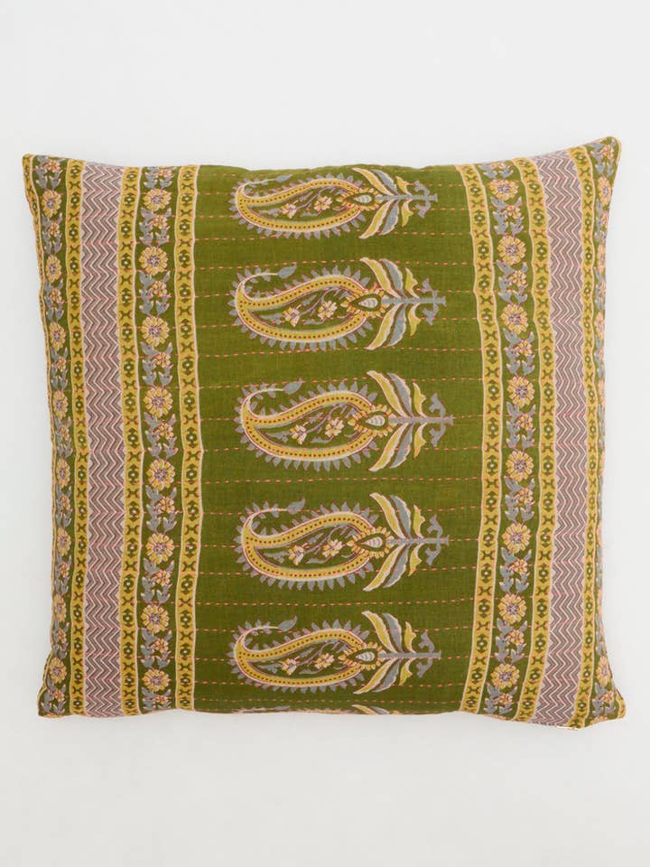 Kantha Throw Pillow Cover - No. 250701 for wholesale by Anchal