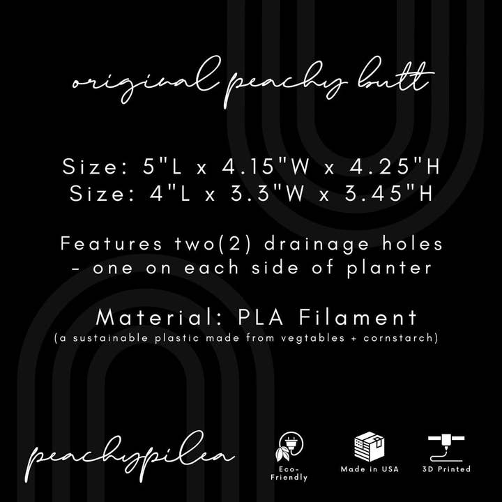 Peachy Pilea - Wholesale Plant Pot - Original Peachy Planter | More Sizes + Colors Available