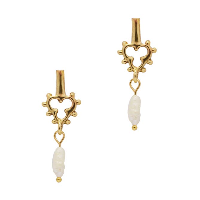 Page Of Wands Ohrstecker aus Messing für den Großhandel von Aveta Studio