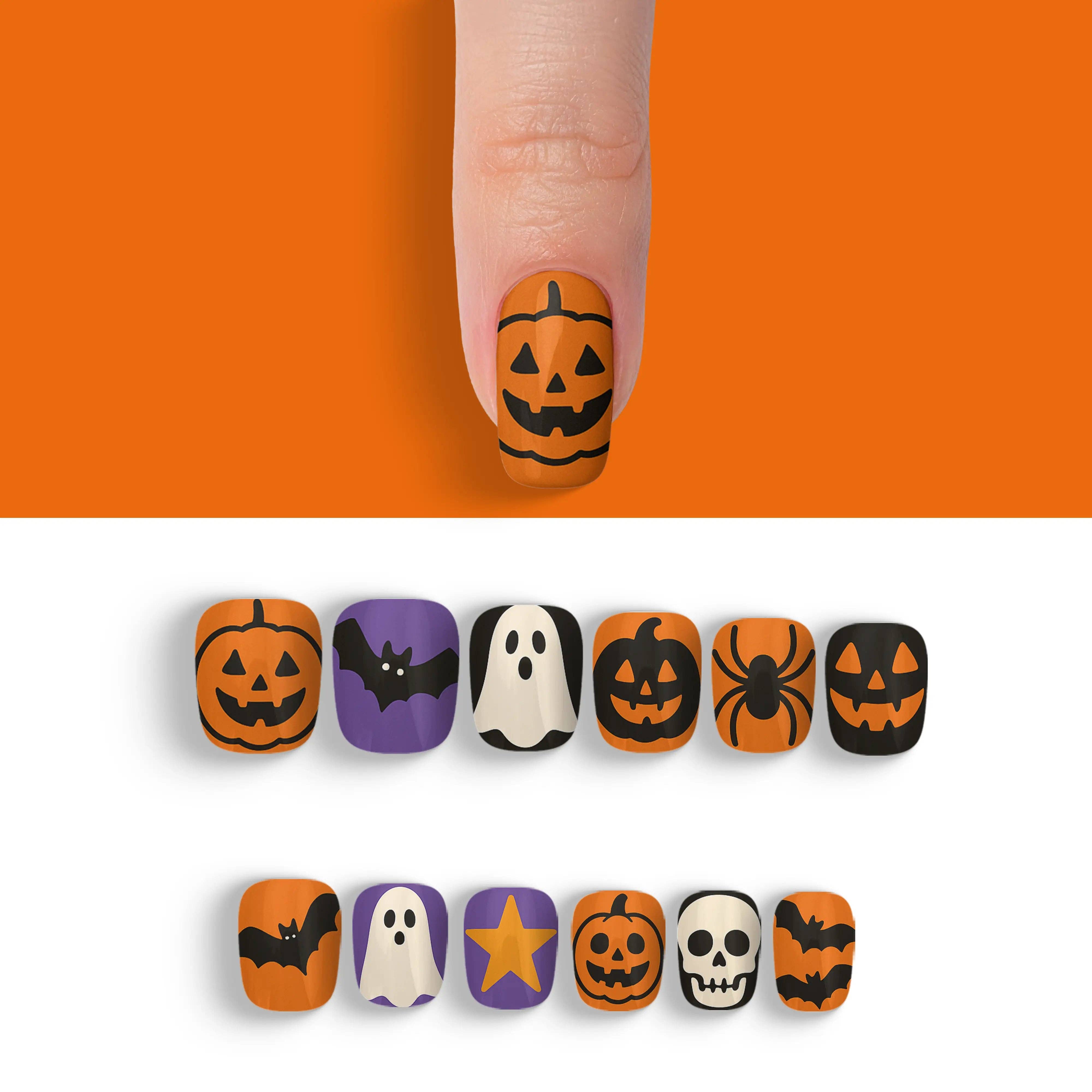 FYNE BODY - Wholesale Press-on/fake nails - Pumpkin Patch Glam Halloween Press-On Nails73