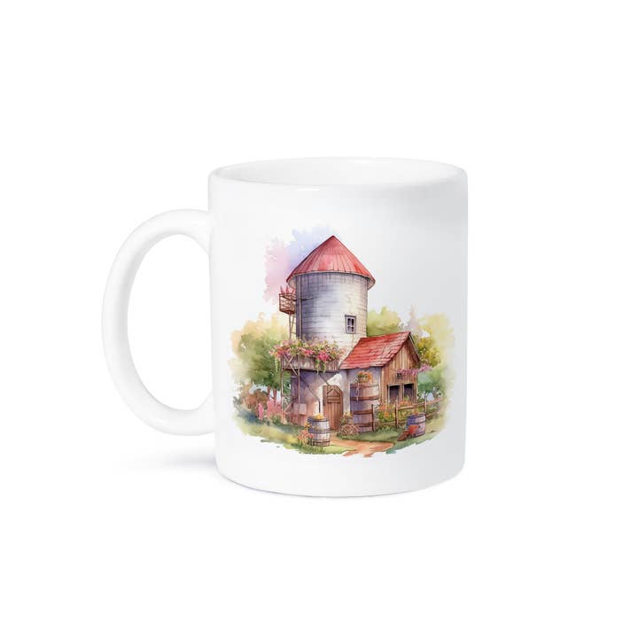3dRose - Wholesale Coffee Mug - 3dRose, Silo Barn Scene, Mug8