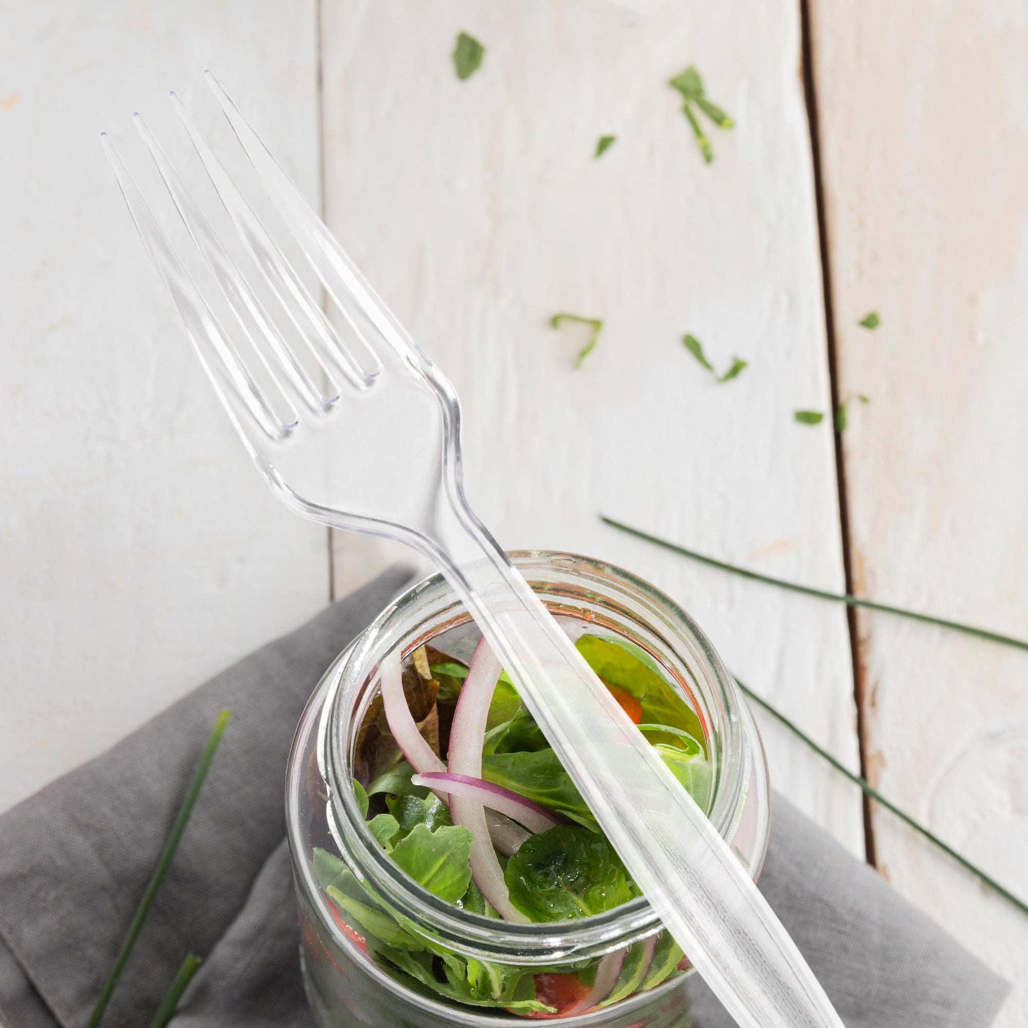 Smarty had a Party – wholesale Engångsserveringsartiklar – Klara plastgafflar för engångsbruk - 100 st8