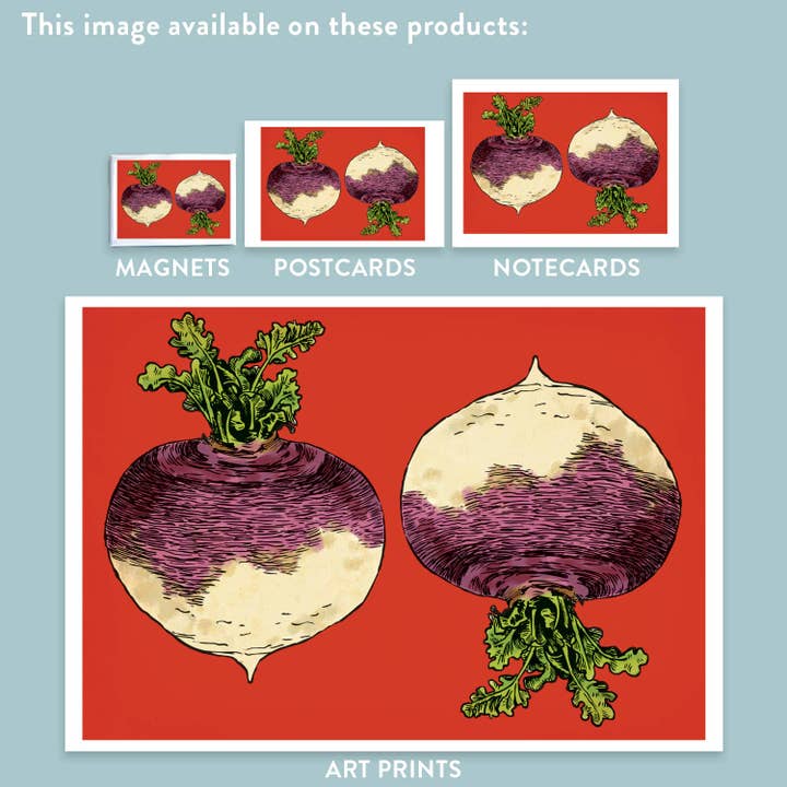 Rigel Paper - Vendita all'ingrosso Biglietti di auguri generici - Biglietto di auguri RFM-409 Turnips1