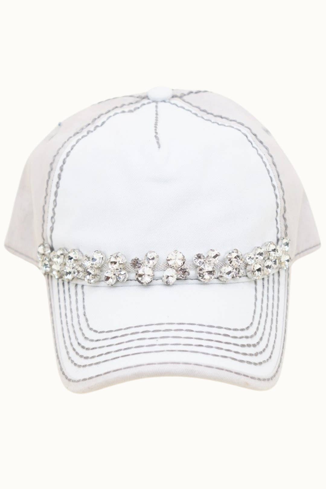 Olive & Pique – wholesale Baseball cap – Women's – Bejeweled Bling Glitz Two-Toned Cap, Adjustable7