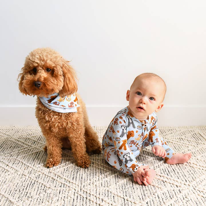 Gigi and Max - Wholesale Pet Bandana - Dog - Griffin Dog Bandana Matching Accessory Doodle Print