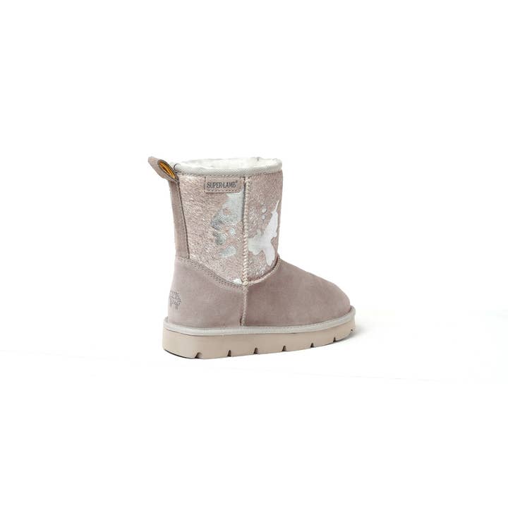 SuperLamb Footwear - Wholesale Boots – Women’s - TURANO 7.5IN ETCHED COW PRINT - SILVER1