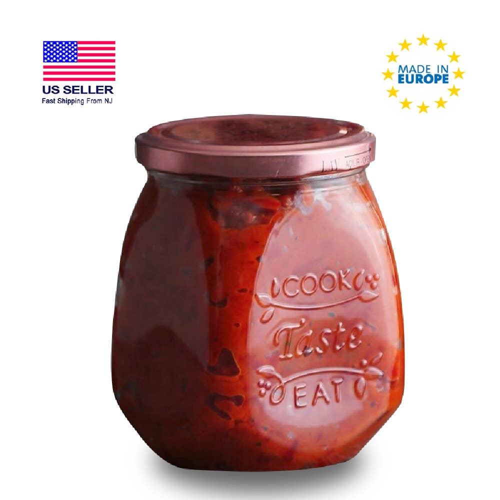 Hakan – wholesale Jar – Clear Glass Canning Wide Mouth Mason Jar with Lids 18 ½ oz7