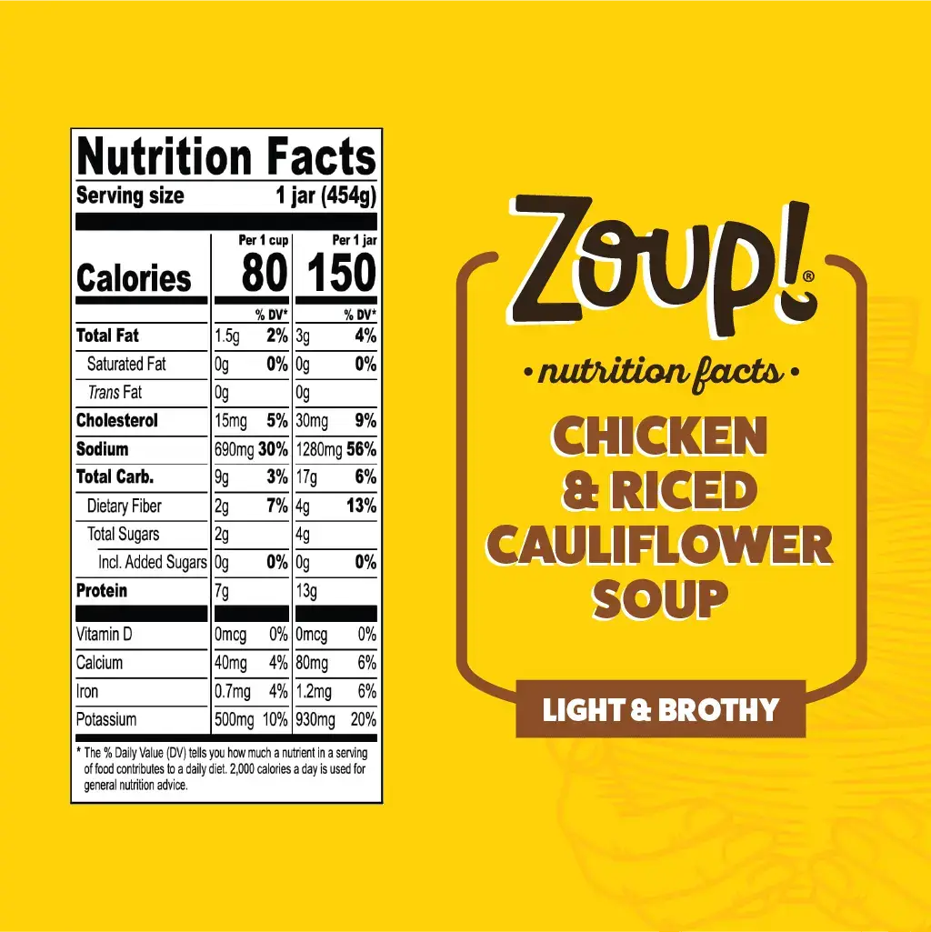 Zoup! Specialty Products - Wholesale Soep - Kip- en Bloemkoolrijstsoep3