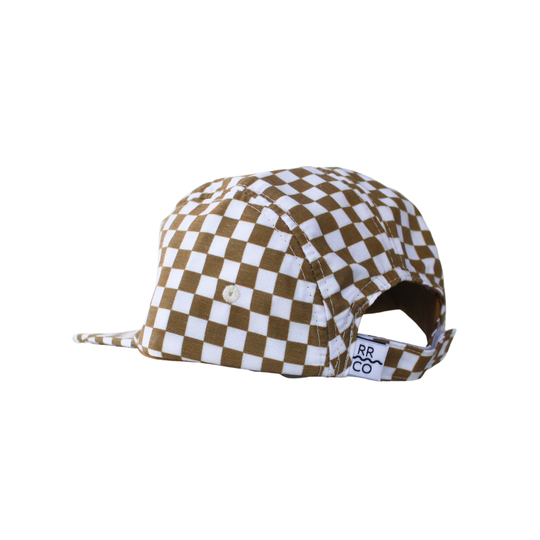 RAD RIVER CO. - Wholesale Baseball Cap - Kids - Cotton Five-Panel Hat in Copper Check2