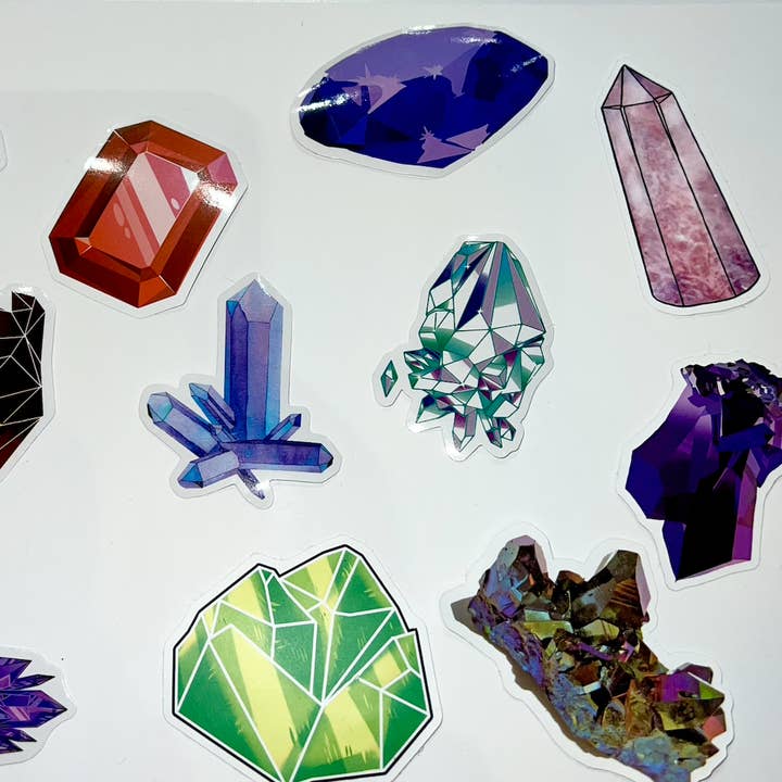 Oils and Auras - Wholesale Sticker - Crystal Sticker Pack 3