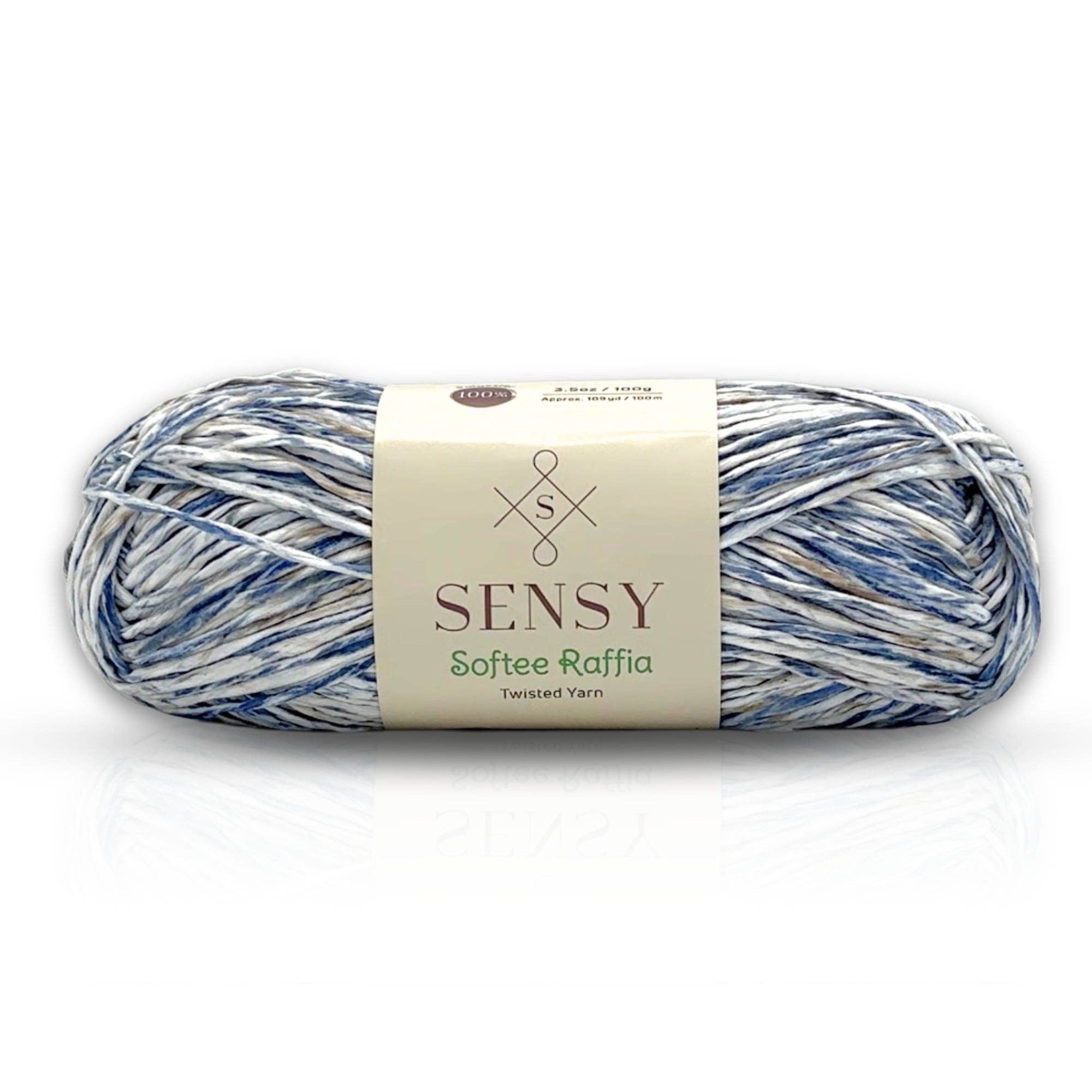 Sensy - Wholesale Yarn - Sensy Softee Raffia Twisted Yarn, 3.5 oz, 109 Yards, 100% Polyester, Gauge 4 Medium16