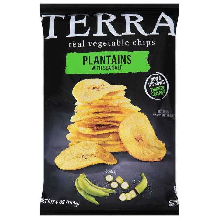 Terra Chips - Chip Plantains Seasalt - CS of 12-5 OZ for wholesale by Everyday Supply Co