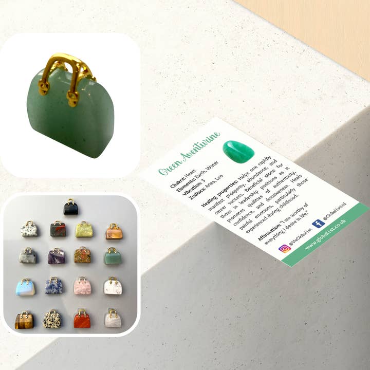 VIE - Wholesale Decorative Figurine - Mini Crystal Handbags, 2-2.5cm11