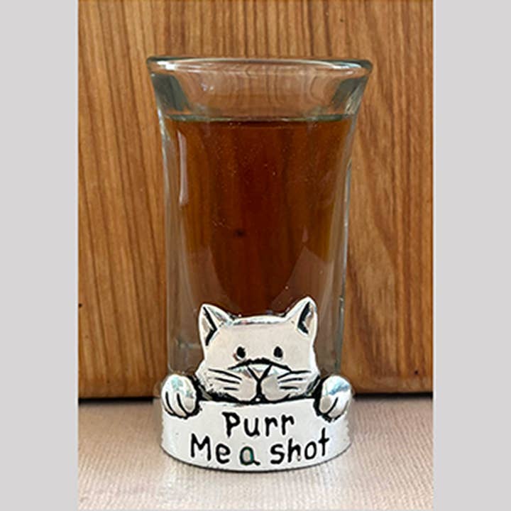Basic Spirit - Wholesale Shot Glass - Purr Me a Shot! Shot Glass
