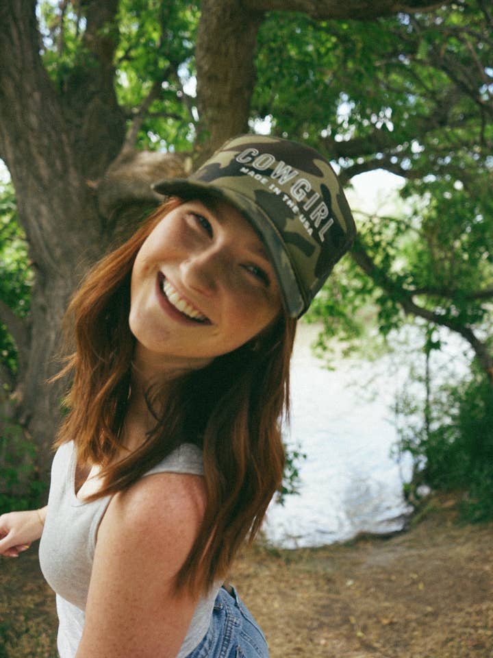 Cowgirl: Made in the USA Trucker for wholesale by Casual Mode