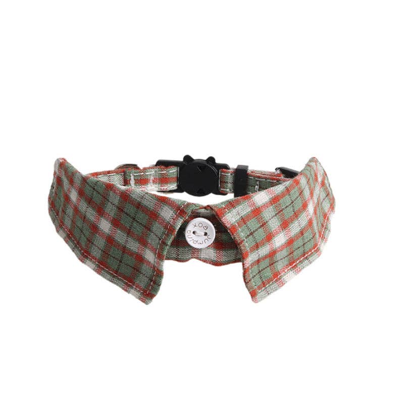 Cheerhunting - Wholesale Pet Collar - Cat - Mokka - Plaid Cat Collar with Bell3
