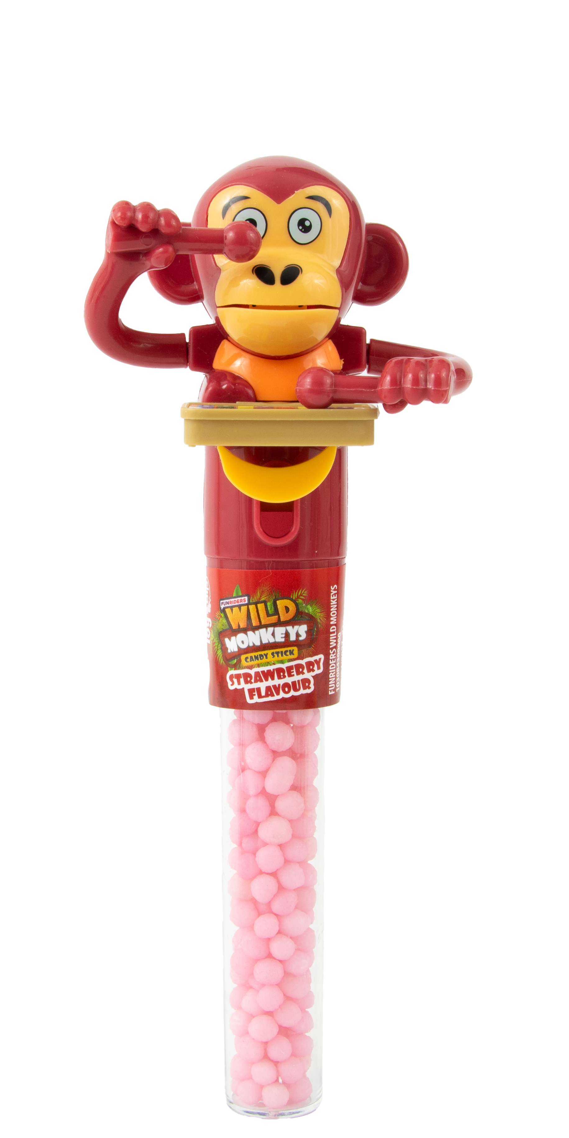 Candycat - Vendita all'ingrosso Caramelle dure - Bip - Giocattoli Wild Monkeys con caramelle ai gusti lampone, fragola e mela - 12x16 g4