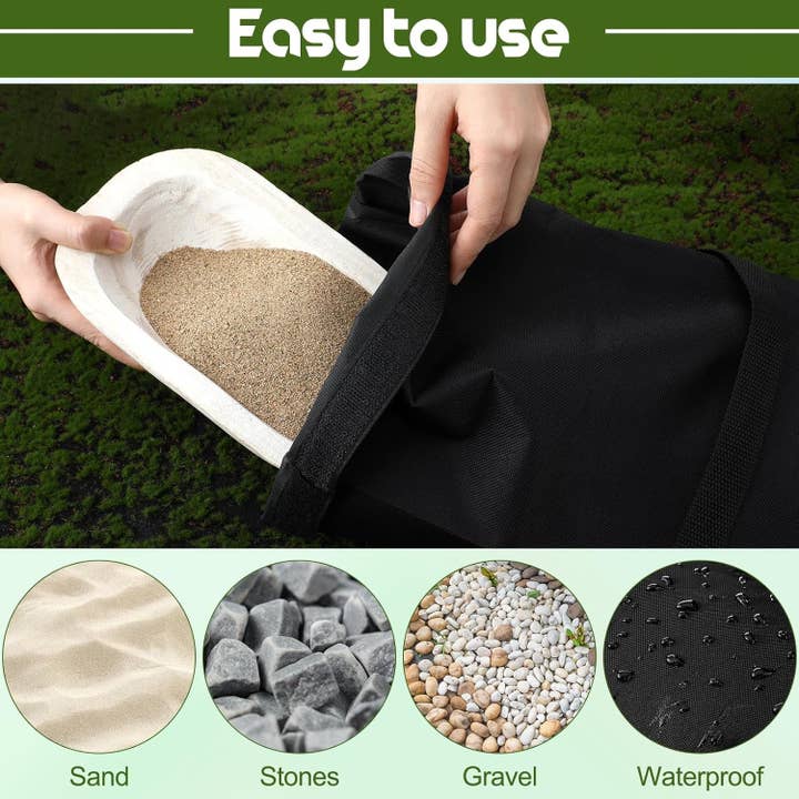 ShipItFurniture - Wholesale Outdoor Ornament/Decor - 5 Pack 55 Pound Fillable Sandbags Outdoor Umbrella Bases2