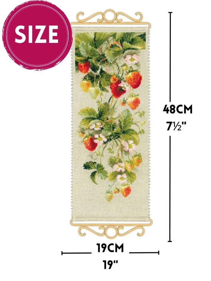 Kit de Ponto Cruz da Riolis 1551 Morango por atacado de RIOLIS