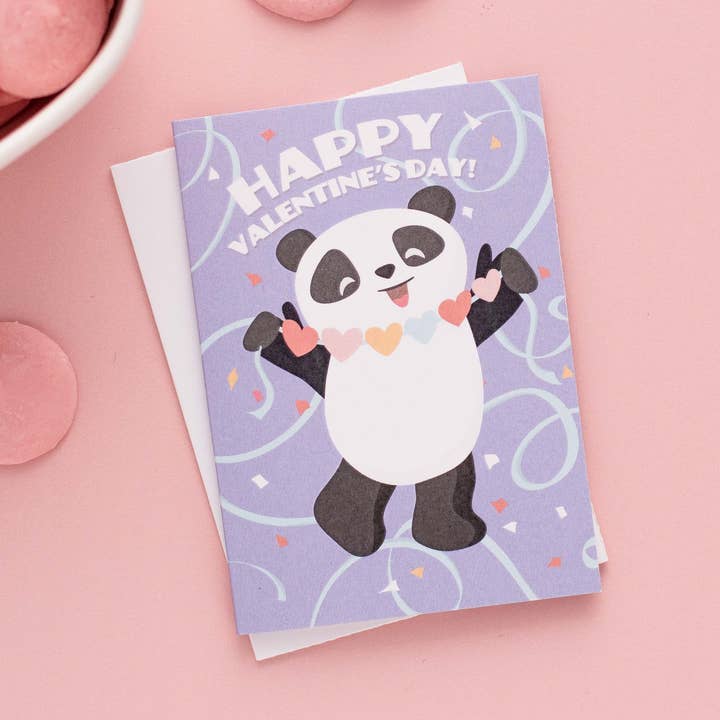 Set de Saint-Valentin pour enfants Panda pour la vente par Pedaller Designs