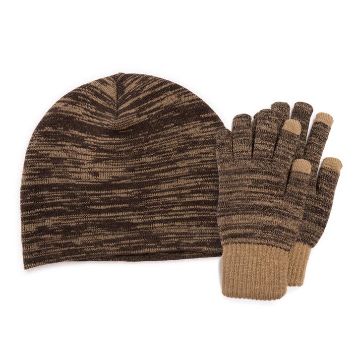 Muk Luks - Wholesale Beanie - Men's - Quietwear Men's Heat Retainer Beanie and Glove Set3