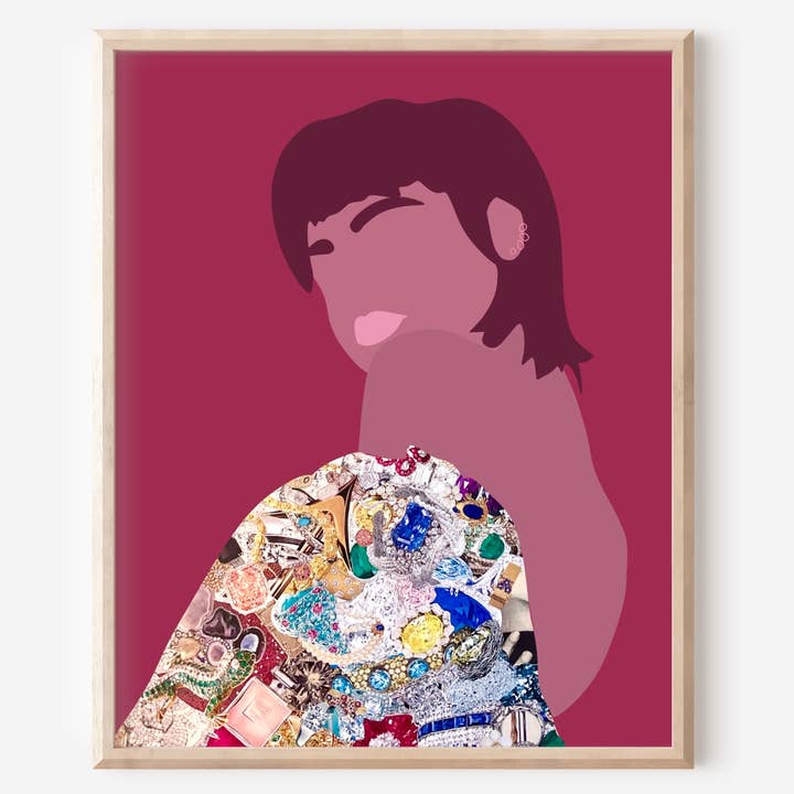 Layered Silhouette - No.5 Art Print for wholesale by HoldThatPunch