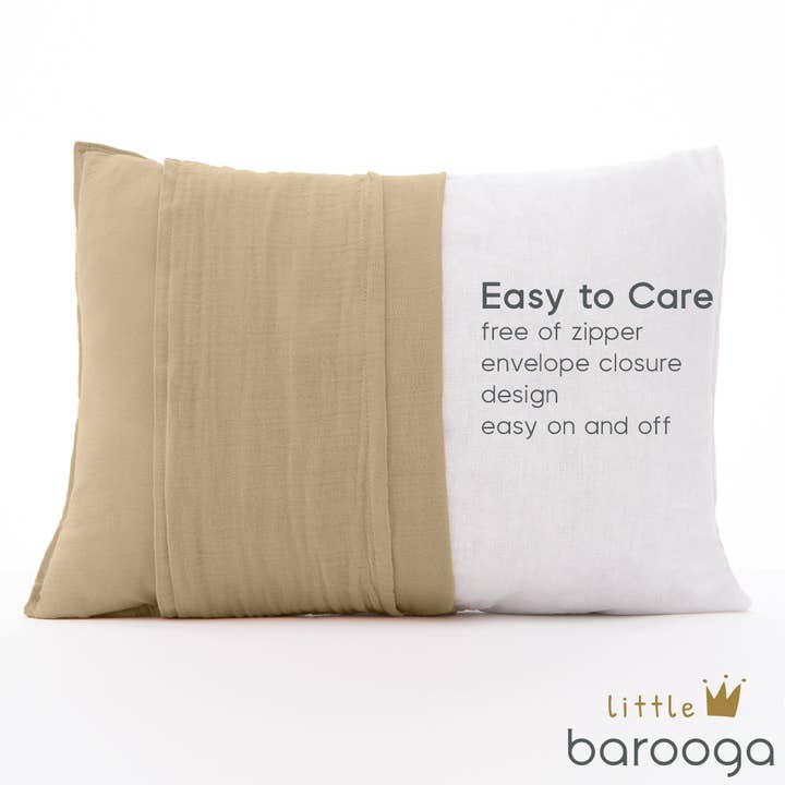 Barooga - Wholesale Bedding Pillowcase/Sham - Kids & Baby - Toddler Muslin Pillowcase, 14"x19", 2 Pack13