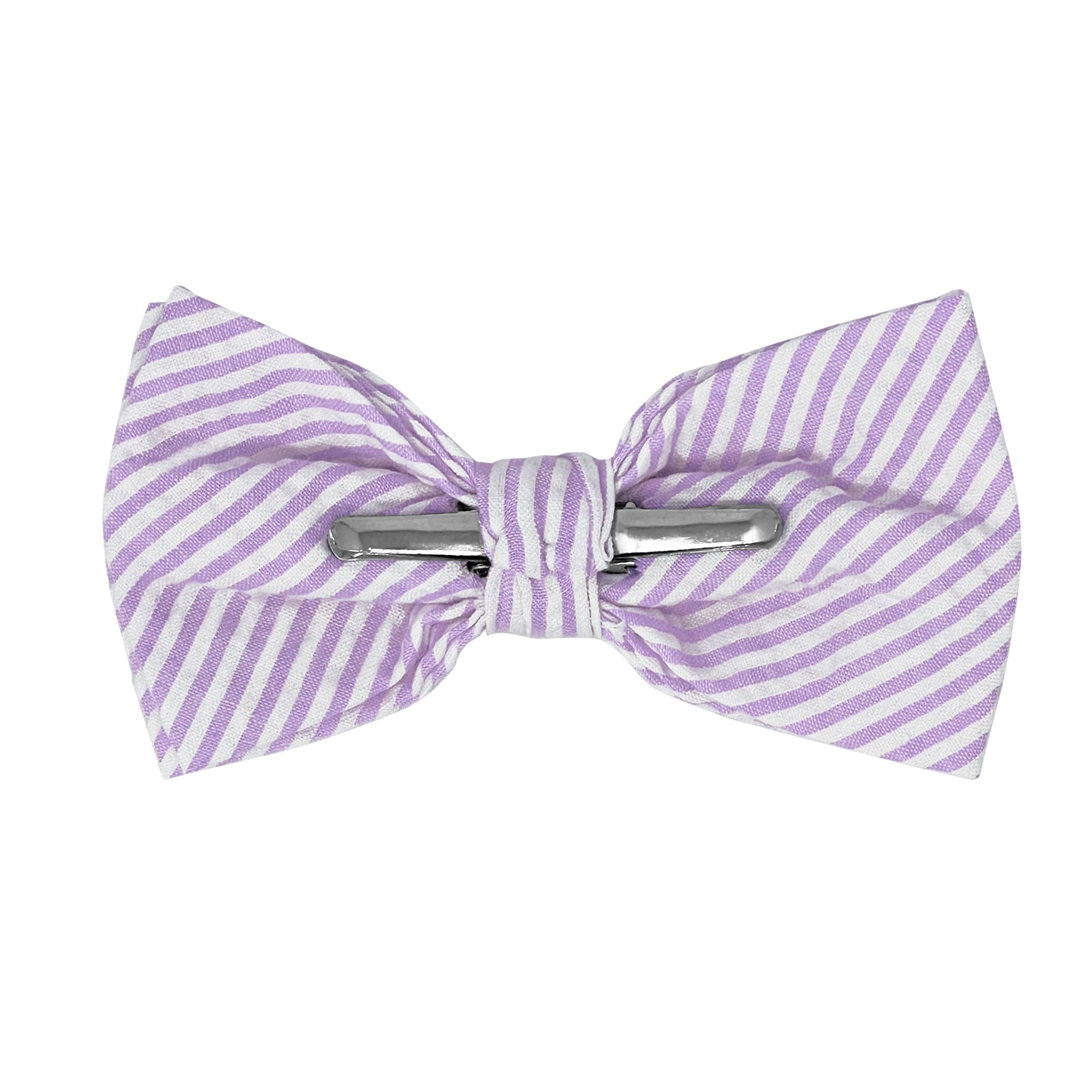 Jacob Alexander - Wholesale Bow Tie - Men's - Men's Seersucker Striped Bow Tie45