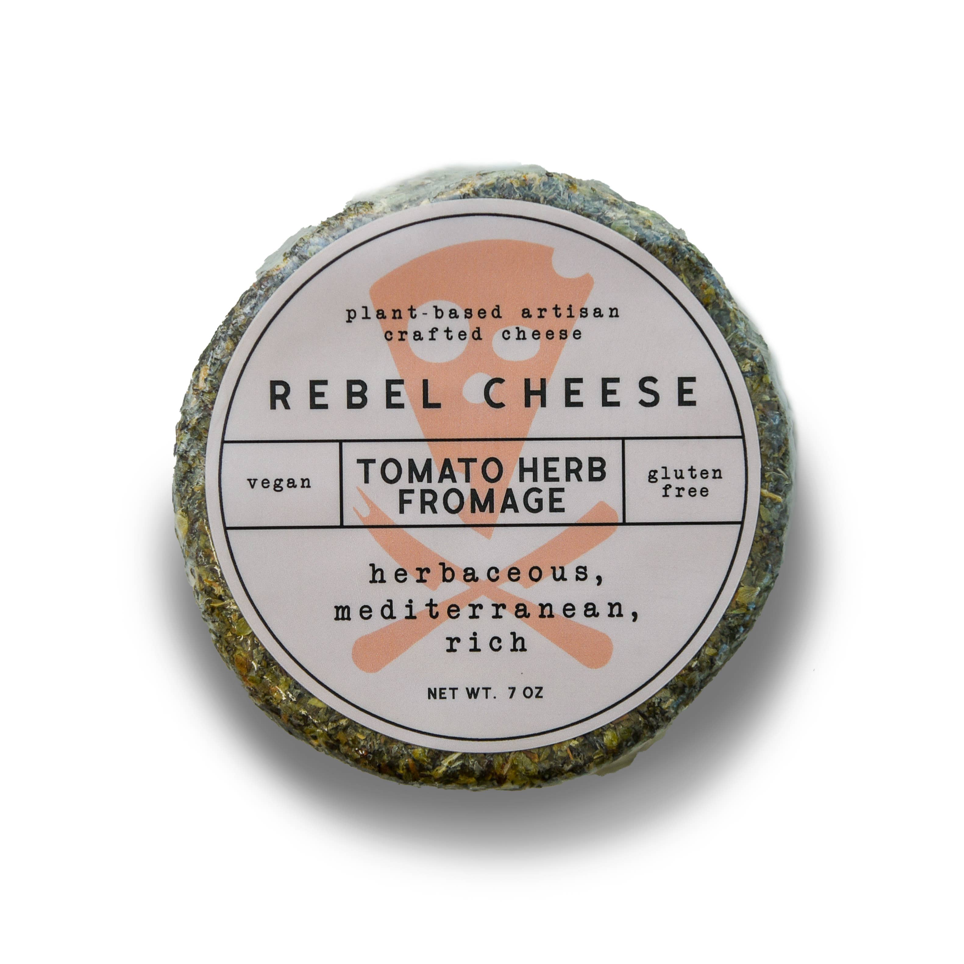 Rebel Cheese - Wholesale Cheese - Tomato Herb Fromage Plant Based - 7 oz2