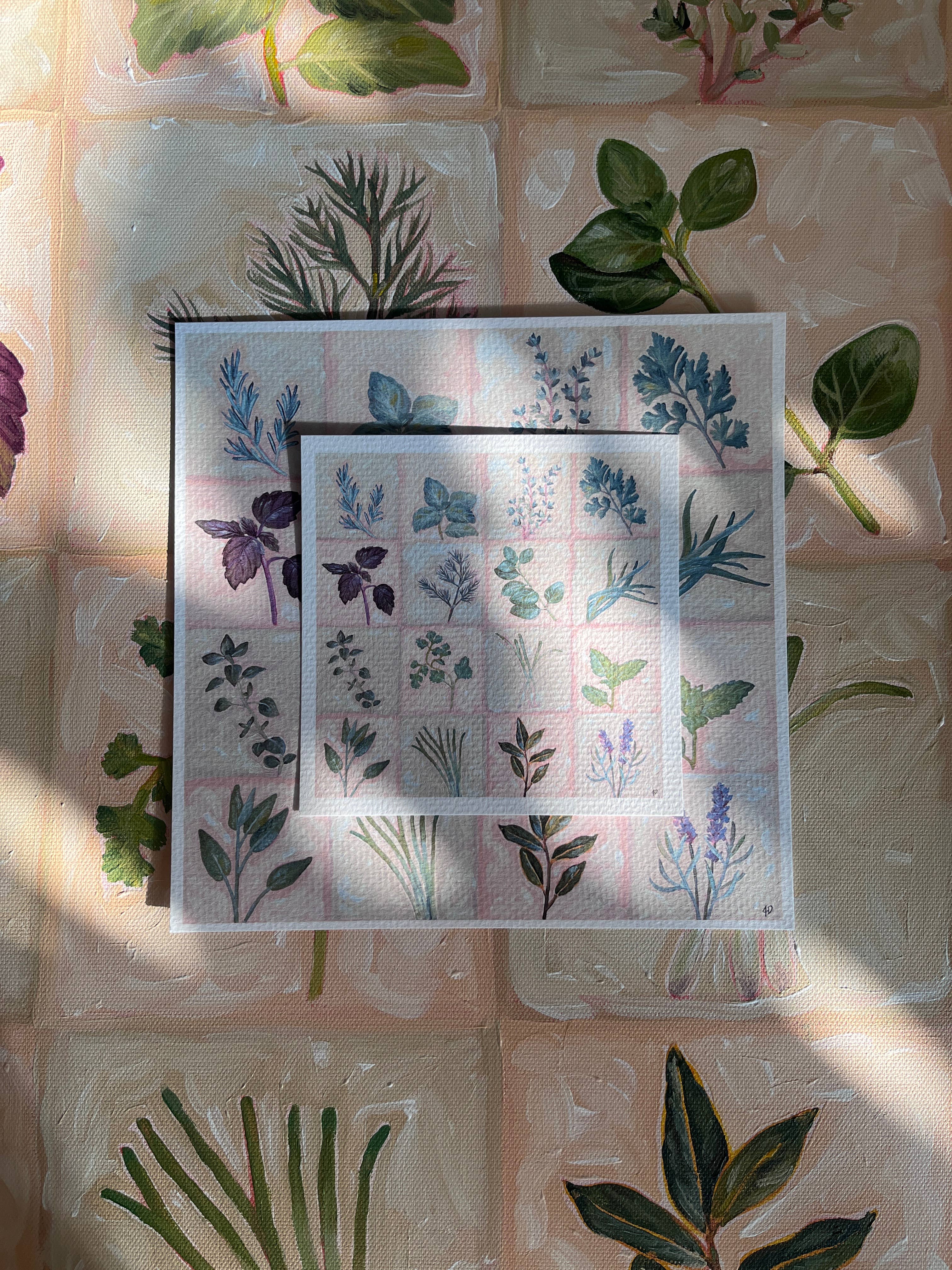 Jessi's Messes - Wholesale Art Print - Kitchen Wall art - Herbs art print7