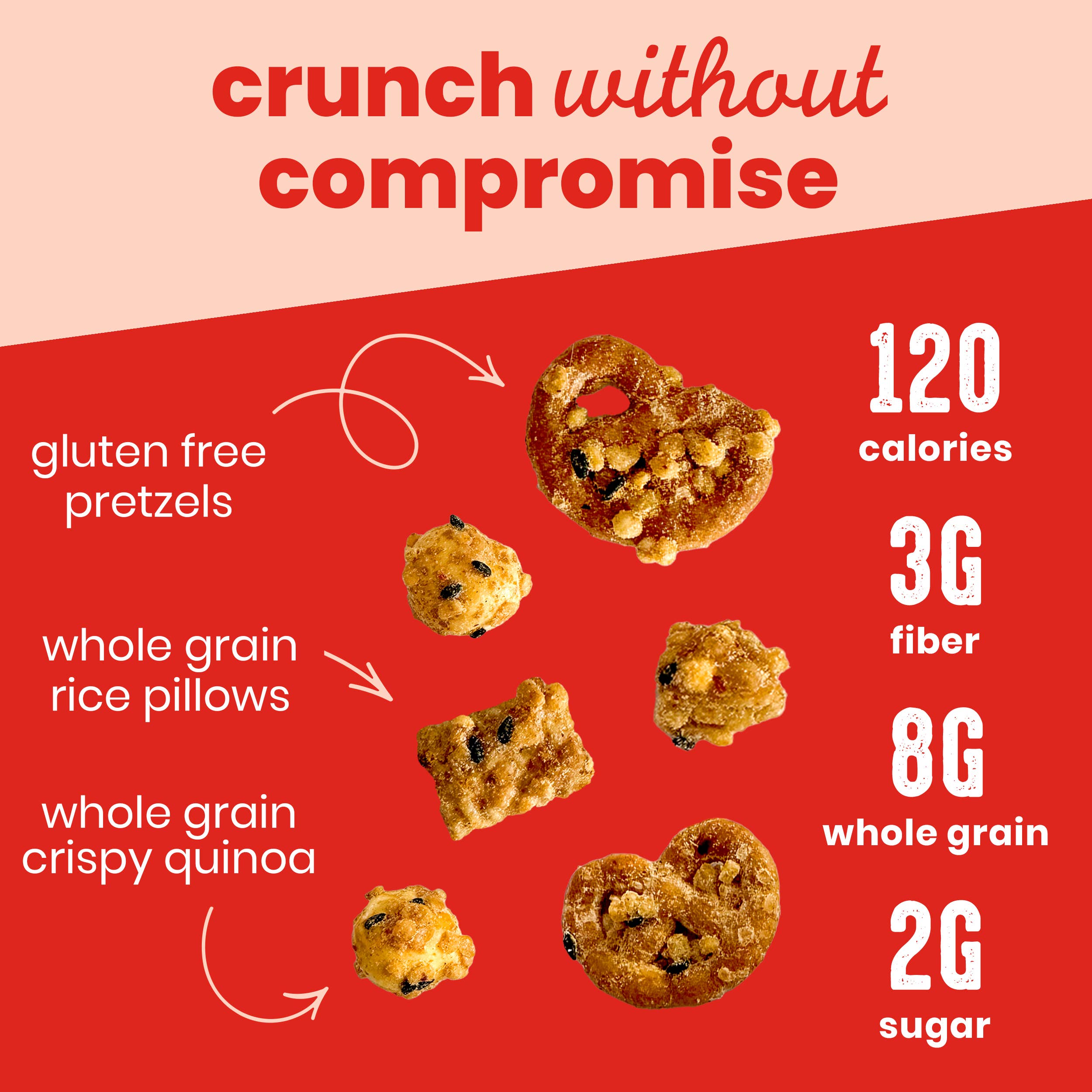 MARIMIX Crunch-Baked Snackmix - Wholesale Pretzels - Sweet Chili Sesame 4