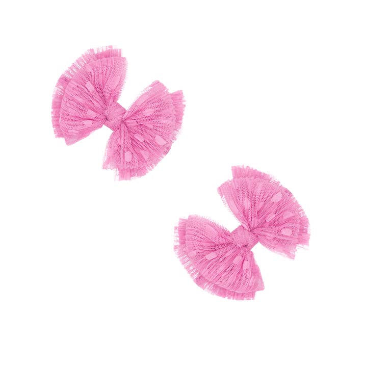 Baby Bling Bows - Venta al por mayor Lazo para el pelo - Niños - Pack de 2 pinzas de tul Baby Bling® para el pelo Baby FAB®19