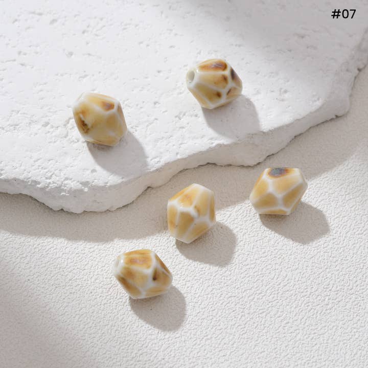 Beads Creation - Wholesale Beads - Diamond Ceramic Bead Sparkling Gemstone Spacer ORG2786