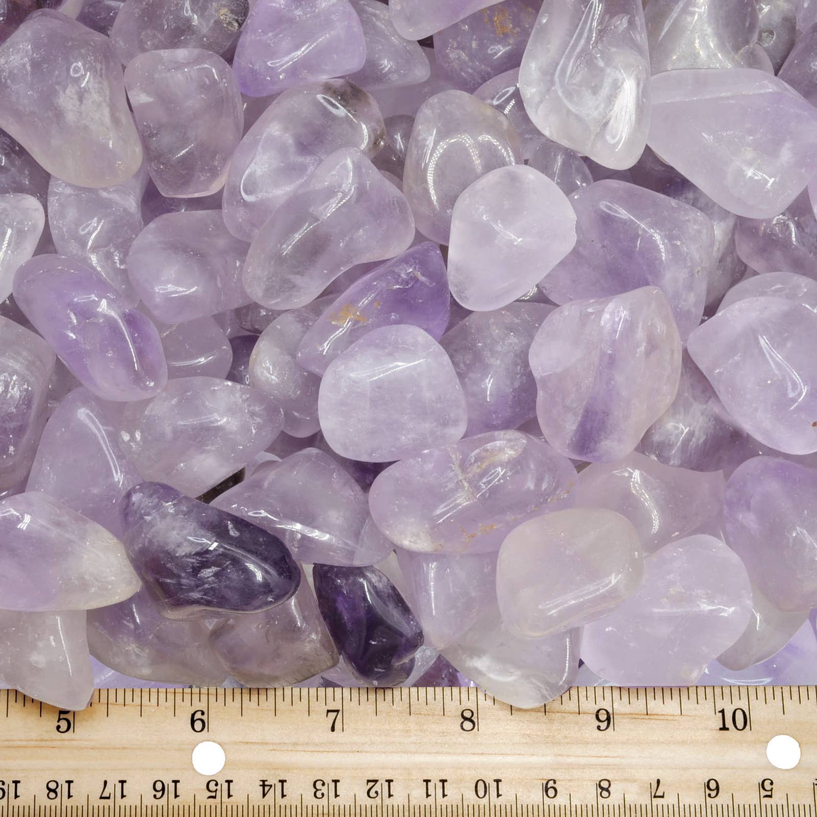 Fantasia Mining - Wholesale Spiritual Stone/Crystal - Tumbled Amethyst - M - B Grade - Brazil (1 lb)2