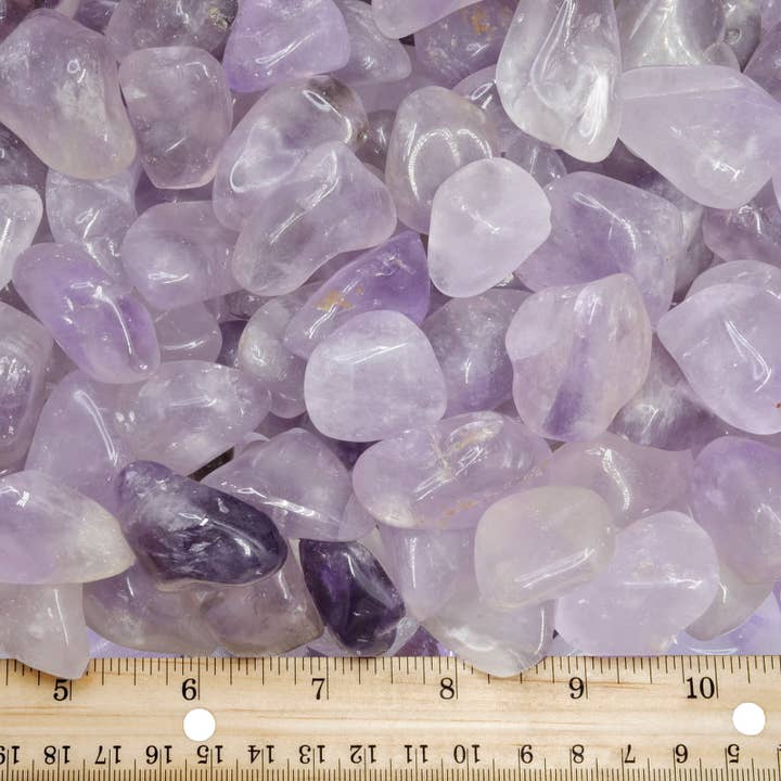 Fantasia Mining - Wholesale Spiritual Stone/Crystal - Tumbled Amethyst - M - B Grade - Brazil (1 lb)2
