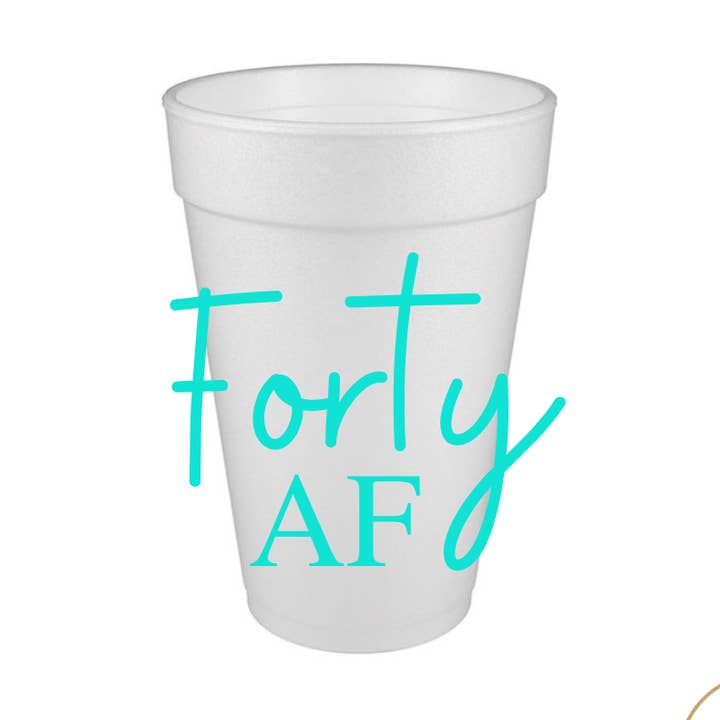 40 AF Styrofoam Cup for wholesale by Girl Happy