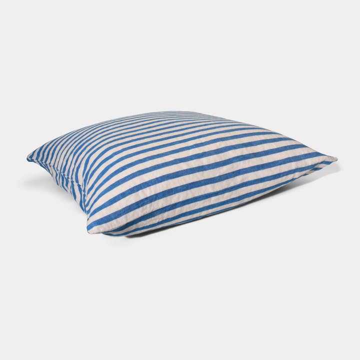 Linen pillow case - Blue stripe for wholesale by HOMEHAGEN