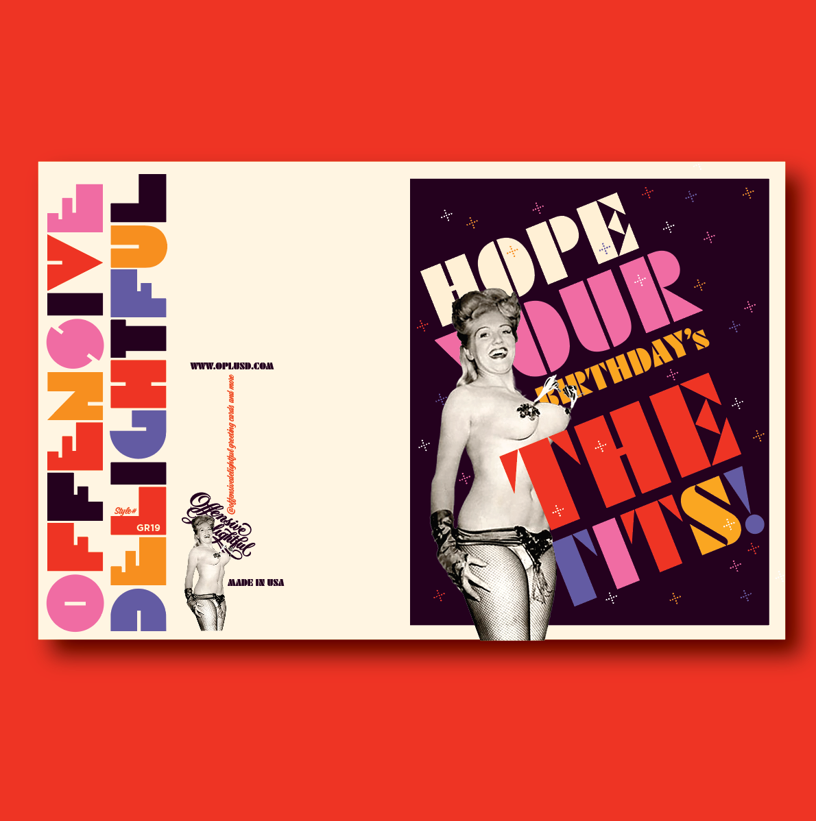 offensivedelightful - Wholesale Birthday Card - STRIPPER BIRTHDAY1