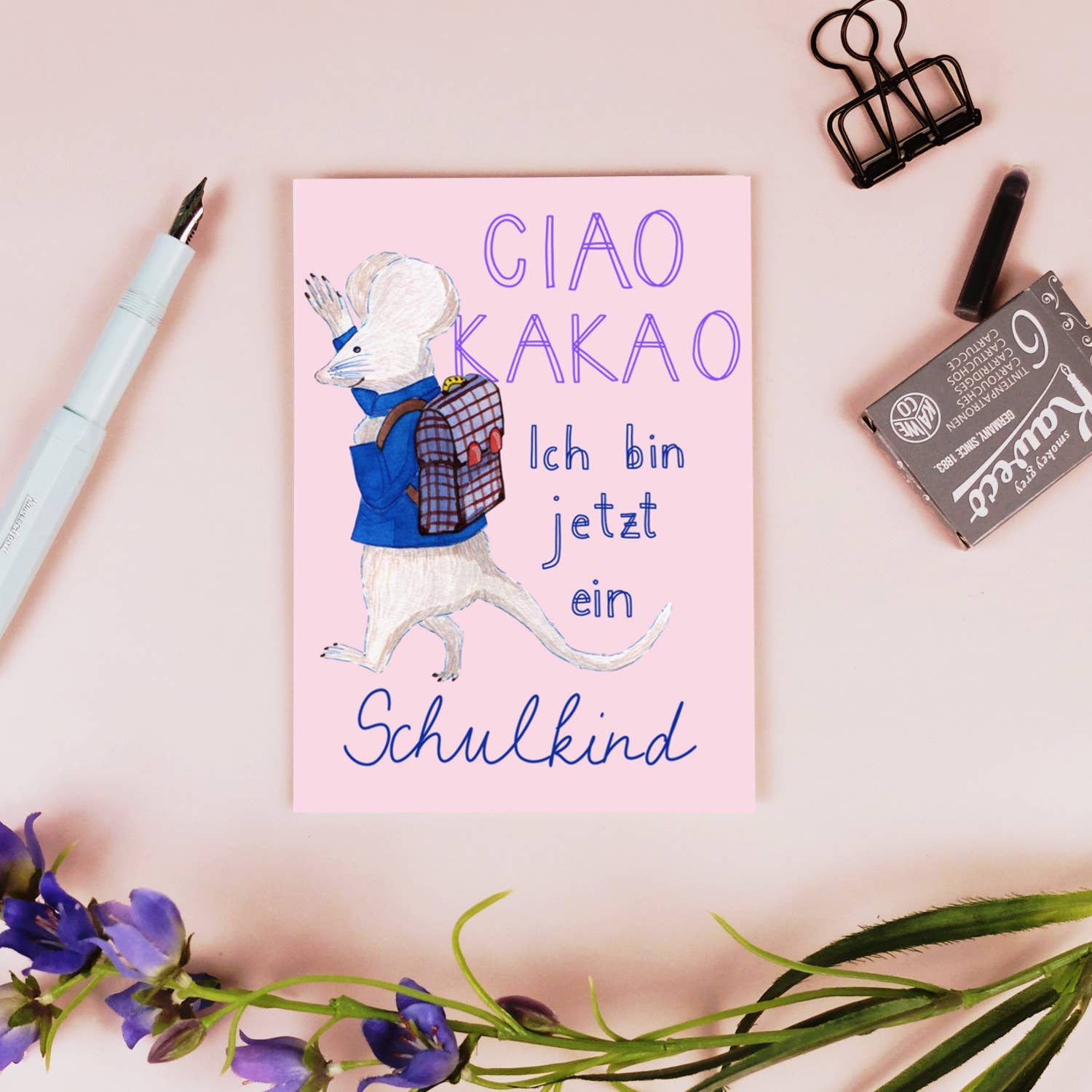 Wonder Of Today - Wholesale Postcard - Postcard School Mouse Ciao Cocoa10