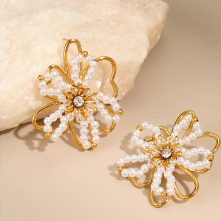 Funkyrel® Atzbranding Limited - Wholesale Dangle earrings - Earwish - Beaded Floral Drop Earrings5