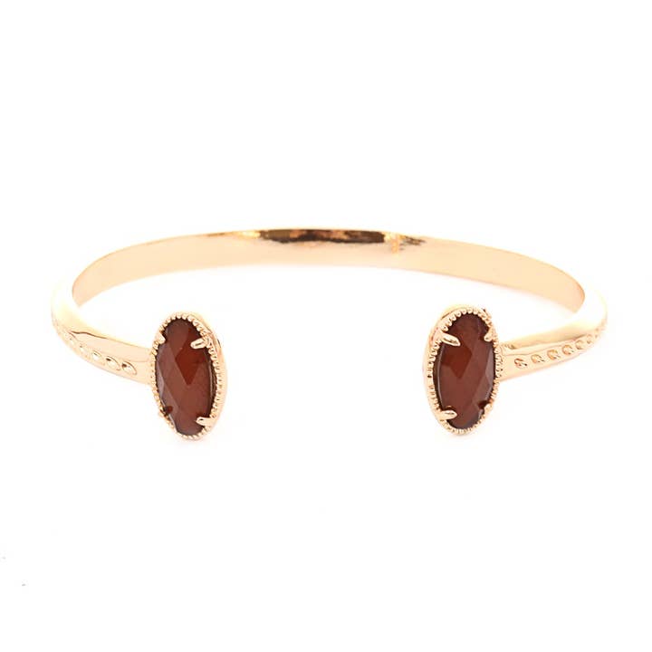 Bracciale - Brown 2 Stone Bracciale per la vendita all'ingrosso da parte di Flirt Jewelry