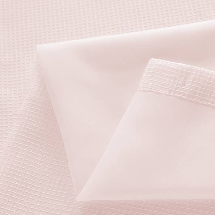 Dainty Home - Wholesale Shower Curtain - Complete Shower Curtain With Detachable Liner In Pink
