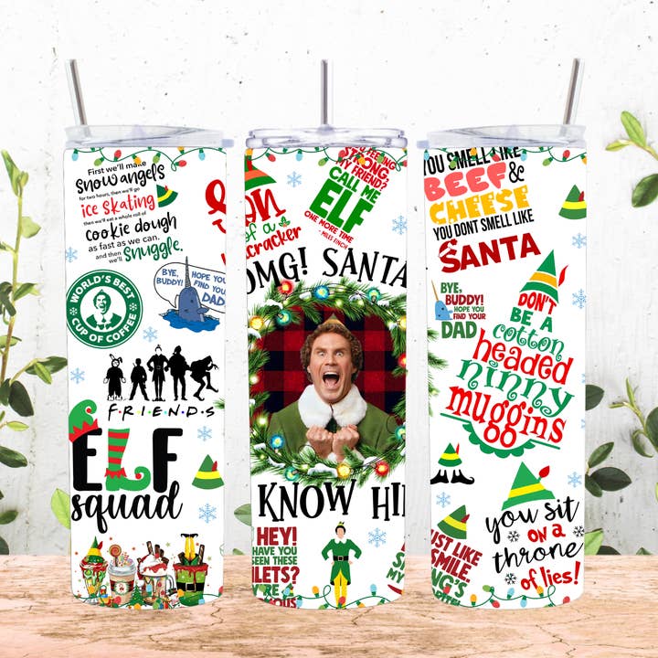 20 Ounce Tumbler ~ Christmas movie, ELF for wholesale by Paxton's One Stop Shop LLC